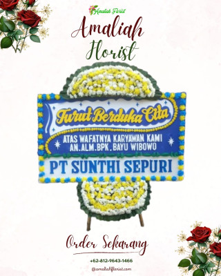 Papan Bunga Duka di 36 Ilir